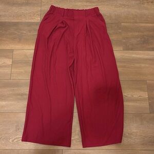 halara flex high waisted wide leg waffle work pants